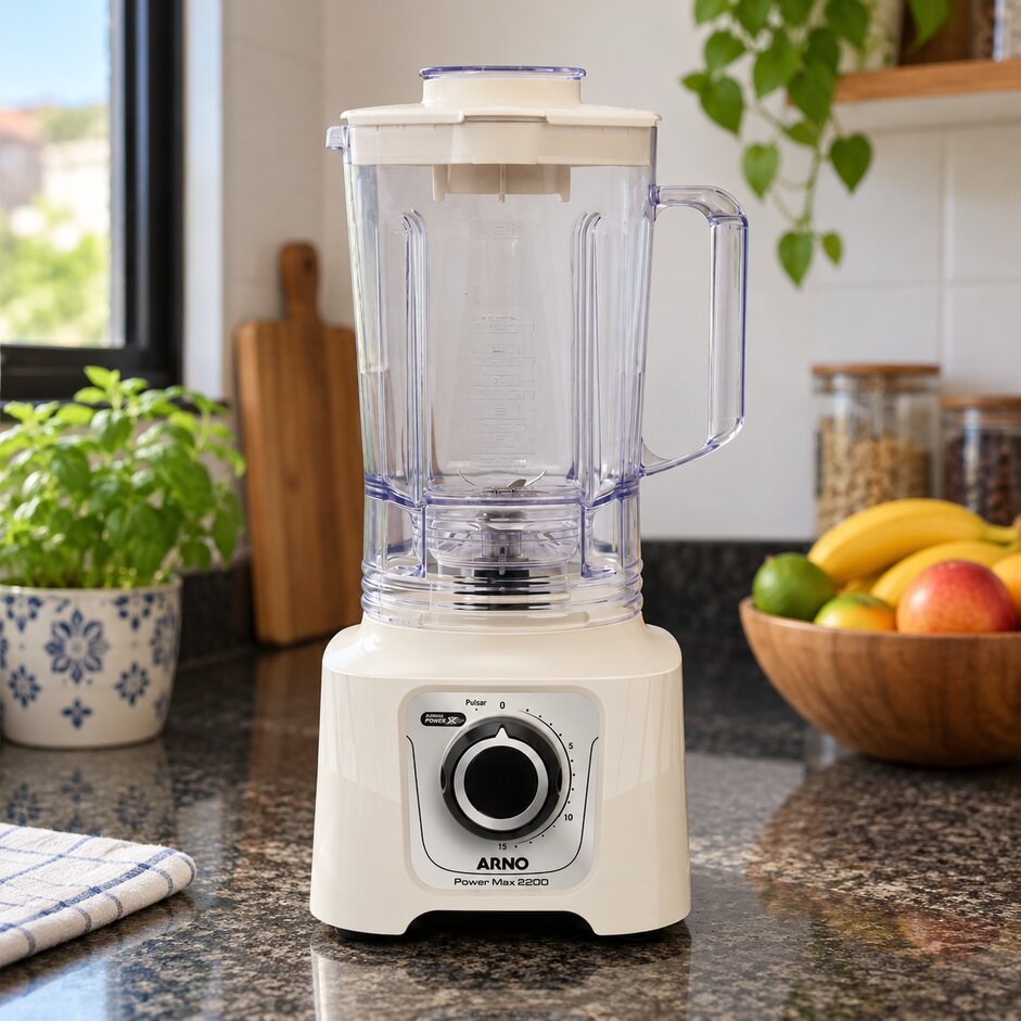 Arno Power Max 2200 LN64 marfim na bancada da cozinha