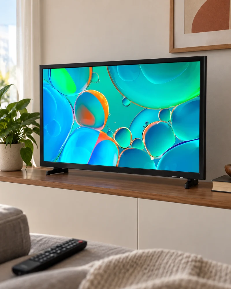 Smart Monitor TV H5000F LS32H5000FGXZD em ambiente doméstico