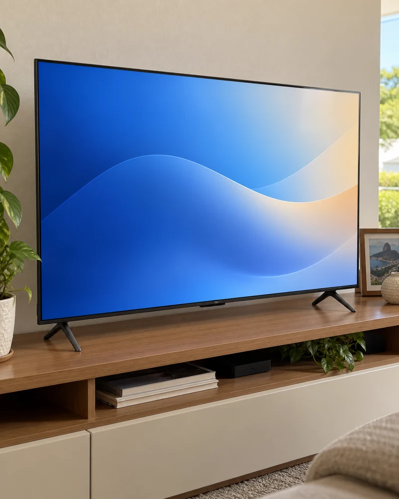 TCL 65P8K em ambiente doméstico
